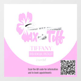 Wax mit Tiff Clear Window dec Fensteraufkleber