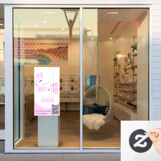 Wax mit Tiff Clear Window dec Fensteraufkleber (Schaufenster)