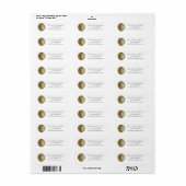 Wax Monogram Address Labels - Script K (Vorne)