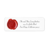 Wax Monogram Address Labels - Script L (Vorne)