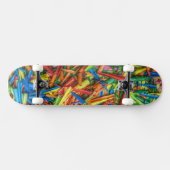 Wax Pencil Art 1 Skateboard (Horizontal)