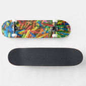 Wax Pencil Art 1 Skateboard (Horizontal)