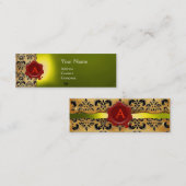 WAX SIEGEL DAMASK PARKPLATZ MONOGRAMM MINI VISITENKARTE (Vorne/Hinten)