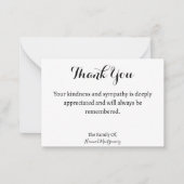 Wax Siegel Gold Blume Beileid Danke Karte (Vorderseite)