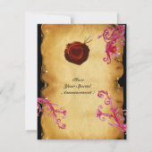 WAX SIEGEL MAGIC BERRIES MONOGRAMM lila Einladung (Rückseite)