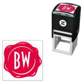 Wax Siegel Monogram Customize Classic Luxury Permastempel (Beispiel)