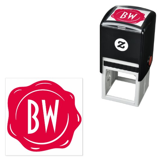 Wax Siegel Monogram Customize Classic Luxury Permastempel (Beispiel)