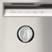 Wax Siegel Monogram Magnet - Silver - Bold Style - (In Situ (Geschirrspüler))