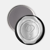 Wax Siegel Monogram Magnet - Silver - Script Style (Vorderseite/Rückseite)