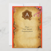 WAX SIEGEL topaz Einladung (Rückseite)