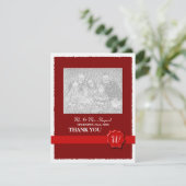 Wax Siegel Wedding Vielen Dank Dankeskarte (Stehend Vorderseite)