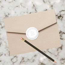 Wax Siegel White Monogram B Initial