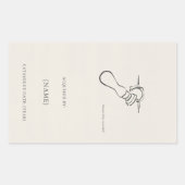 Wax Stamp Ex Libris Bookplate -Library Label  Rechteckiger Aufkleber (Vorderseite)