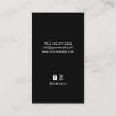 Wax Stick & Twezzer Logo Schönheitssalon Visitenkarte (Rückseite)