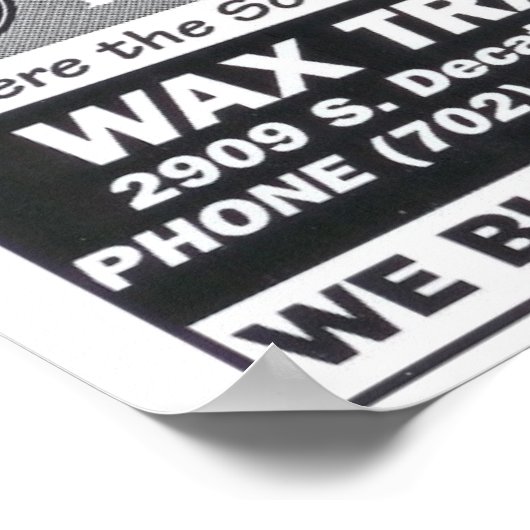 Wax Trax Platten Poster (Ecke)