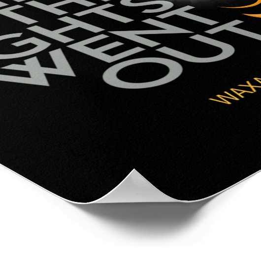 Waxahachie 2024 Solar Eclipse 2024 040824 Eclipse Poster (Ecke)