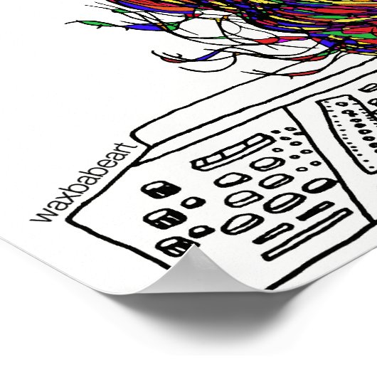 Waxbabe Bassnectar Logo Poster (Ecke)