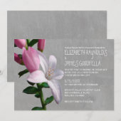Waxblume Hochzeit Einladungen (Vorne/Hinten)