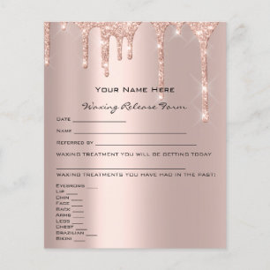 Waxe Liability Waiver Release Form Sparky Rose Flyer