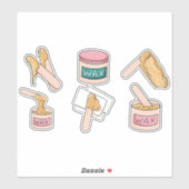 WAXELEMENTE SET AUFKLEBER (Blatt)