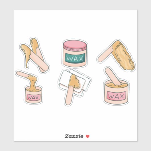 WAXELEMENTE SET AUFKLEBER (Blatt)