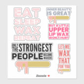 Waxen Aufkleber (Blatt)