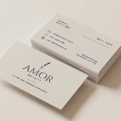 Waxen Business Cards Wellness-Center Beauty Salon Visitenkarte