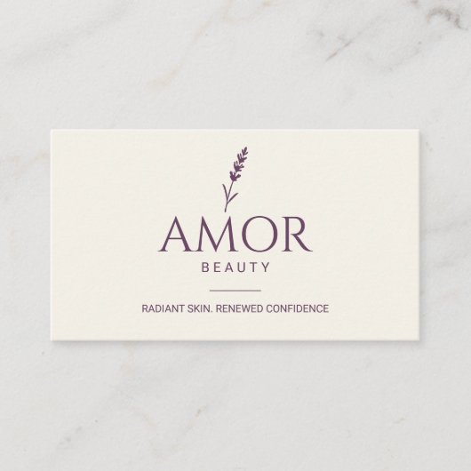 Waxen Business Cards Wellness-Center Beauty Salon Visitenkarte (Vorderseite)