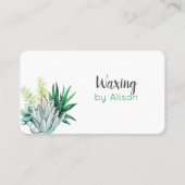 Waxen der Pflanze   Visitenkarte (Vorderseite)