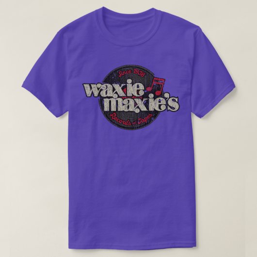 Waxie Maxies Platten Tapes 1938 im Rekordspeicher T-Shirt (Design vorne)