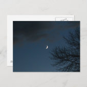 Waxing Crescent Moon in Sagittarius Postkarte (Vorne/Hinten)