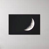 Waxing Crescent Moon Leinwanddruck (Vorderseite)