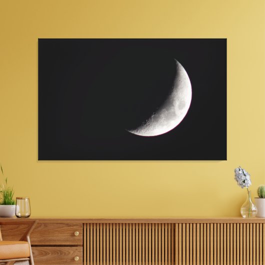 Waxing Crescent Moon Leinwanddruck (Insitu (Wohnzimmer))