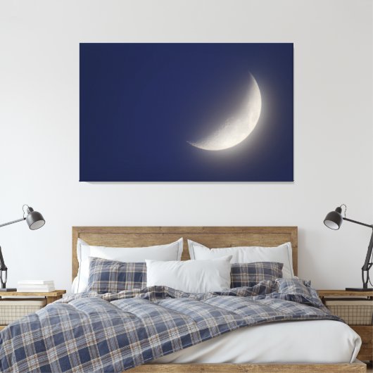 Waxing Crescent Moon Leinwanddruck (Insitu (Schlafzimmer))