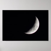 Waxing Crescent Moon Poster (Vorne)