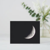 Waxing Crescent Moon Postkarte (Stehend Vorderseite)
