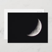 Waxing Crescent Moon Postkarte (Vorne/Hinten)