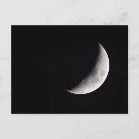 Waxing Crescent Moon Postkarte (Vorderseite)