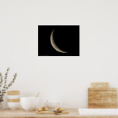 Waxing-Halbmond Poster (Küche)