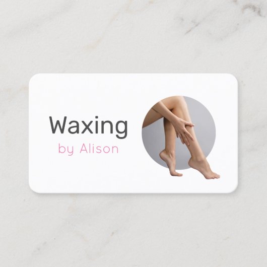 Waxing Legs Visitenkarte (Vorderseite)