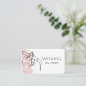 Waxing Rose Gold Wasserfarbe  Visitenkarte (Stehend Vorderseite)