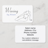 Waxkunde Visitenkarte (Vorne/Hinten)