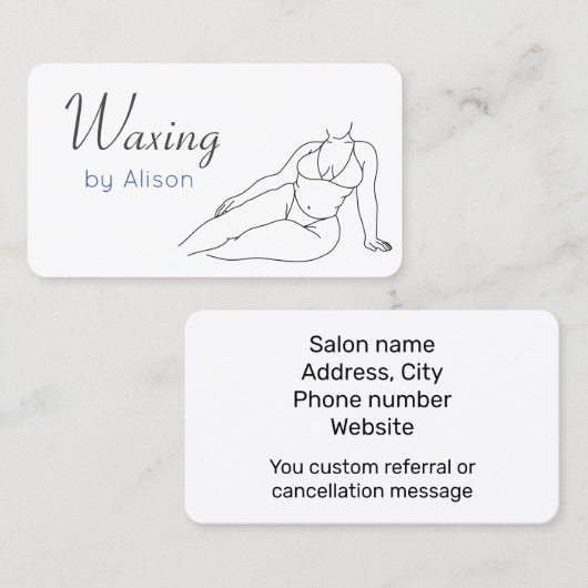 Waxkunde Visitenkarte (Vorne/Hinten)