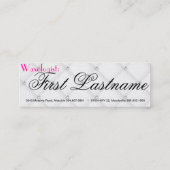 Waxologist Visitenkarten Mini Visitenkarte (Rückseite)