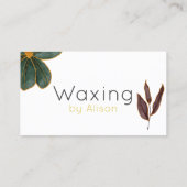 Waxtechniker/Ästhetiker Goldtreue Visitenkarte (Rückseite)