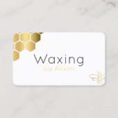 Waxtechniker/Ästhetiker Goldtreue Visitenkarte (Vorderseite)