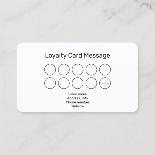 Waxtechniker/Ästhetiker Goldtreue Visitenkarte (Rückseite)