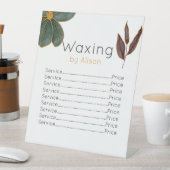 Waxtechniker/Ästhetikermaroon aquamarines Gold Sockelschild (In Situ)