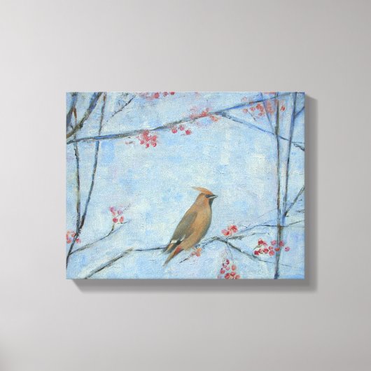 Waxwing 2013 Öl auf Leinwand (Vorderseite)