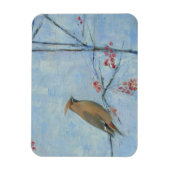 Waxwing 2013 Öl auf Leinwand Magnet (Vertikal)